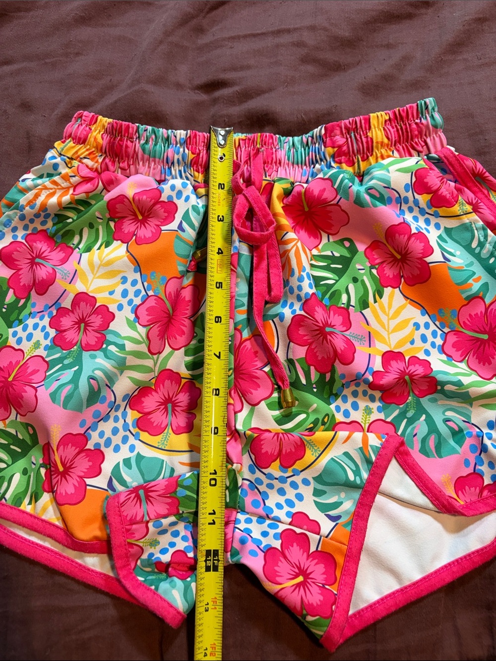 Hawaiian Print Gym Short by Jess Lea Brand. EUC! - Picture 12 of 15